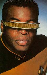 Geordi alone