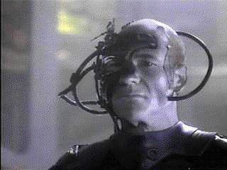 Picard as Locutus of Borg