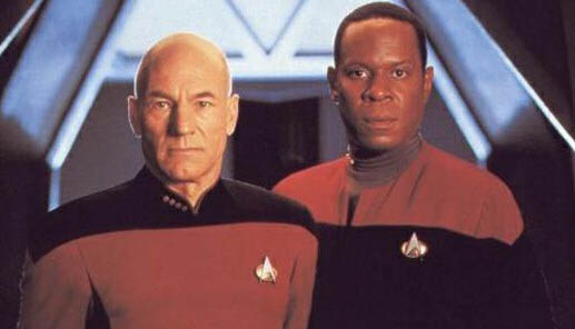 Picard with Sisko