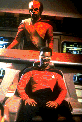 Worf with LaForge