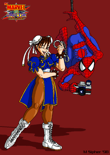 KING WEASEL PRODUCTIONS: Marvel Vs. Capcom - Spider-Man & Chun-Li