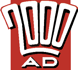 2000AD logo from prog. 550 to 950 or 1988 to 1995. by Steve Cook