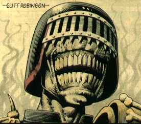 judge death, art by Cliff Robinson