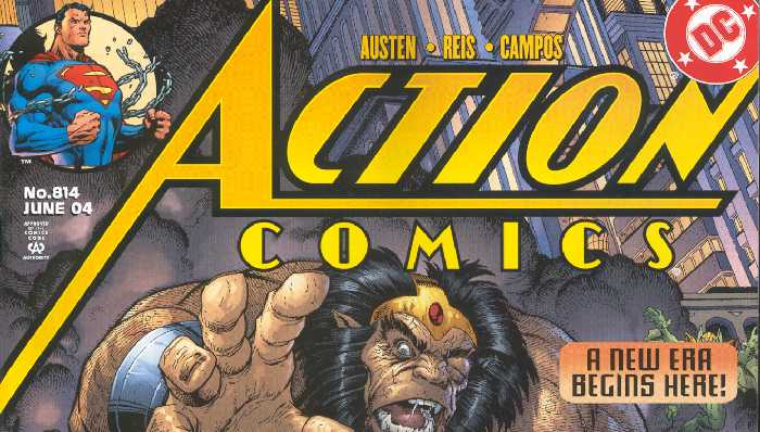 ACTION COMICS 814 LOGO