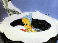 Tweety with shovel 