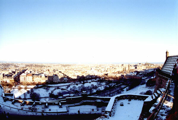 Fisheye view of New Town