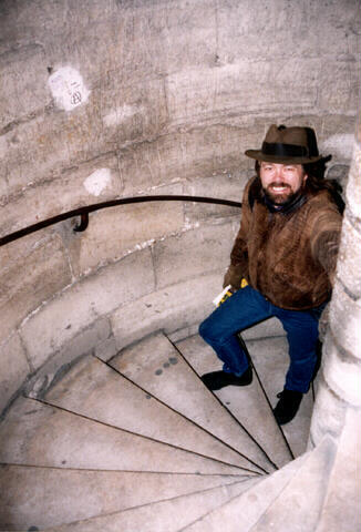 Spiral stairs in Notre Dame