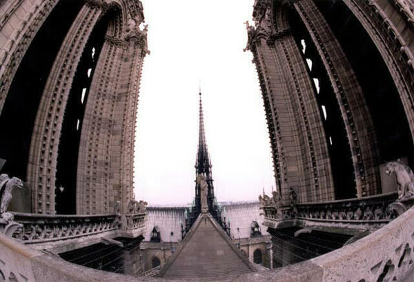 Between the Towers of Notre Dame