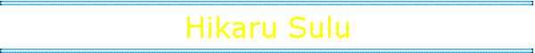 Hikaru Sulu