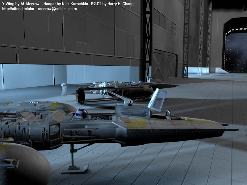 Y-Wings preped and ready onboard the NRS Starlight