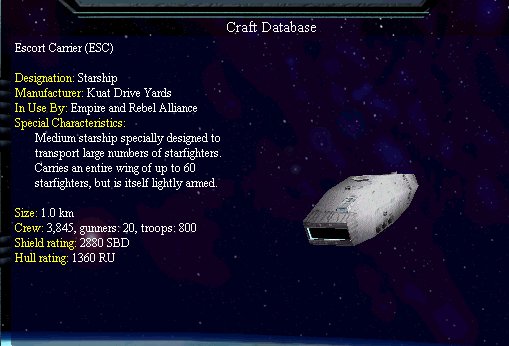 Escort Carrier (ESC)