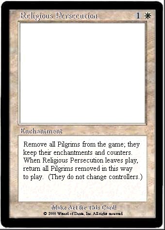 Religious Persecution: white weird effect for 1W