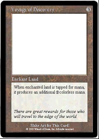 Voyage of Discovery: colorless mana acceleration for 3