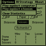 Roshambo two-player option