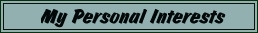 My Personal Interests