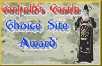 Want Garfield's Castle Choice Site Award On Your Site?