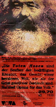 Eintrittskarte fuer Tote Hosen - 26k