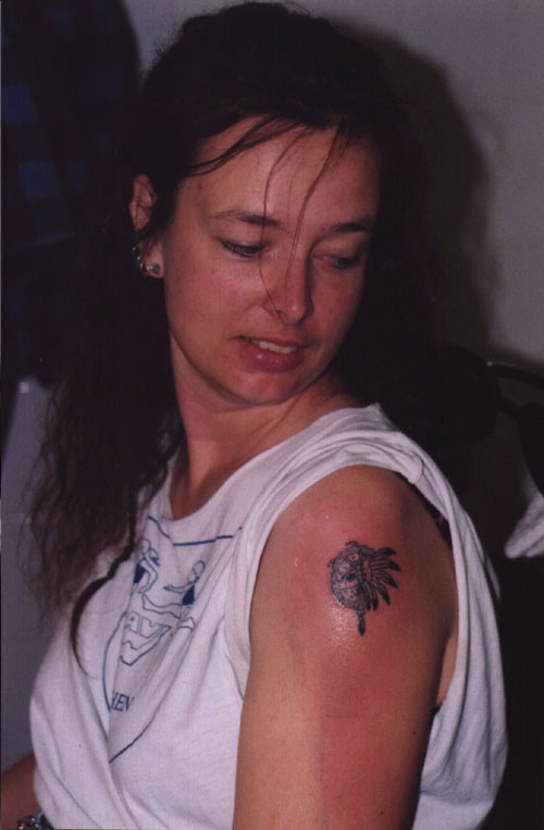 Ant Lady and her Warrior-Ant-tattoo