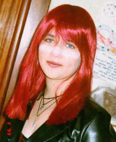 This one is from Purim (a dressing up sort of holiday), and I'm supposed to be a New Wave - 80s girl... BTW, it's not my real hair, it's a wig :)
