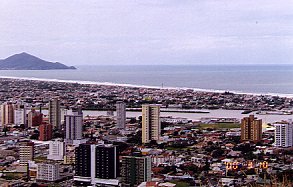 Centro da cidade vista do Morro da Cruz