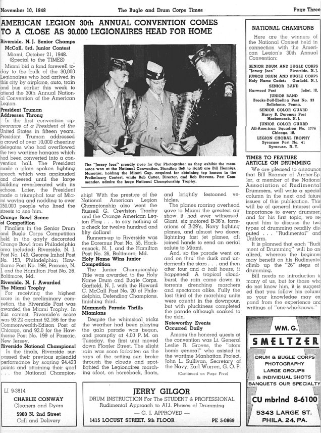 The Times Vol 1 No 1 Pg 3 - November 1948