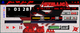 KILL EM ALL WINAMP SKIN - AUTHOR UNKNOWN