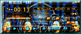 METALLICA WINAMP SKIN - MADE BY THE KIRK OF MASTER OF FUEL