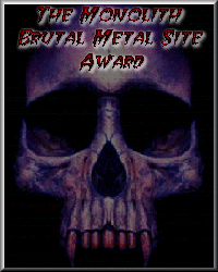 The Monolith Brutal Metal Site Award