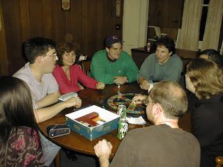 And a late night game of Trivial Pursuit