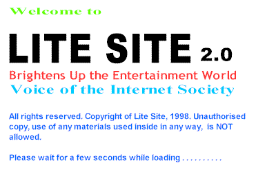 Please wait while loading ...... Lite Site Version 2.0 (8857 bytes)