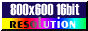 Resoluo 800 X 600 16bit