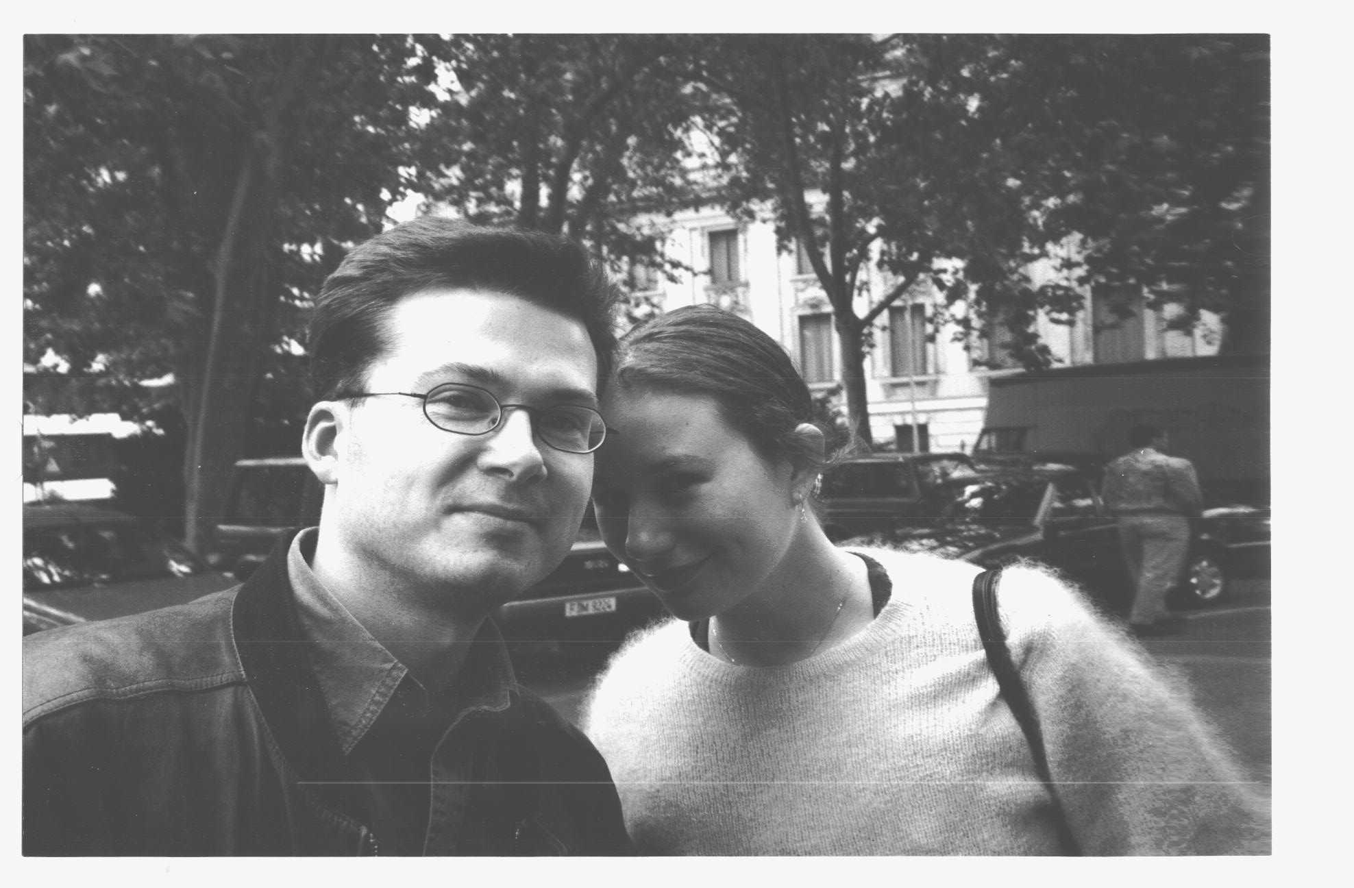 Tori with me in Frankfurt, Germany, June 9, 1999