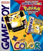 Yellow Game Boy with PokeMon!