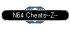 N64 Cheats--Z--