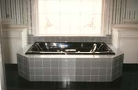 Tiled bath tub