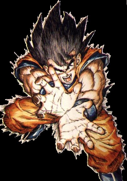 Goku Doing a Kame-Hame-Ha