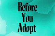 Before You Adopt