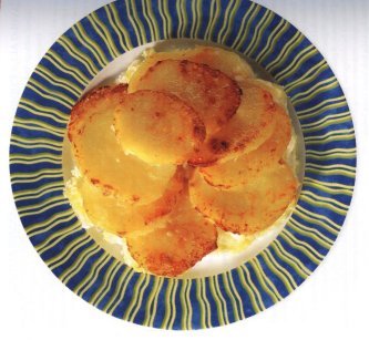 Scalloped Potatoes Baked in Milk.