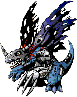 Metal Greymon Illustration