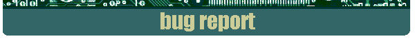 bug report