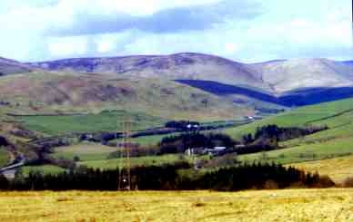 The Ewes valley from Whita hill