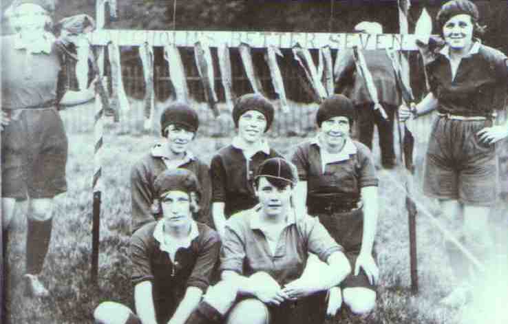 Old Town Bowling Club Fancy Dress Party in 1926, extreme right is Peg Hotson