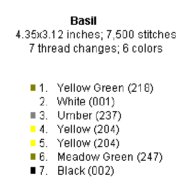 color chart