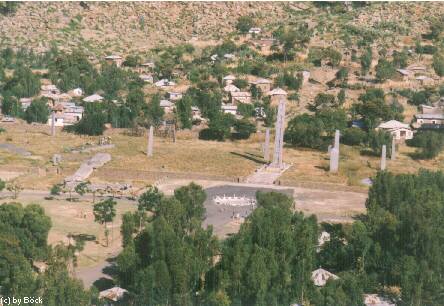   Blick  auf den groen Stelenpark von Aksum  