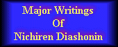 Major Writings Of Nichiren Daishonin