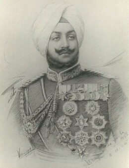  Signed picture of Maharaja Bhupinder Singh