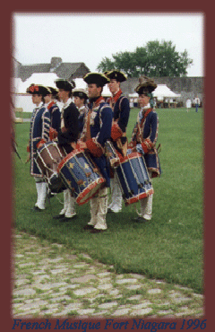 French Drummers at F & I War Event Fort Niagara 1996