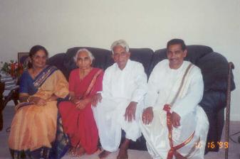 Rao and Usha with Rao's parents