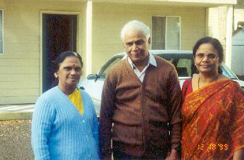 Usha with parents