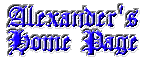 Alexander's Home Page